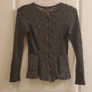 Grey Peplum Top